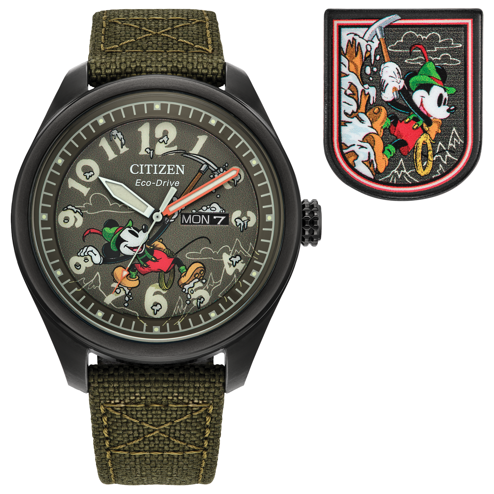 Reloj Citizen Verde Alpine Mickey Mouse Disney Boxed Set  AW0148-47W | Elegancia relojería