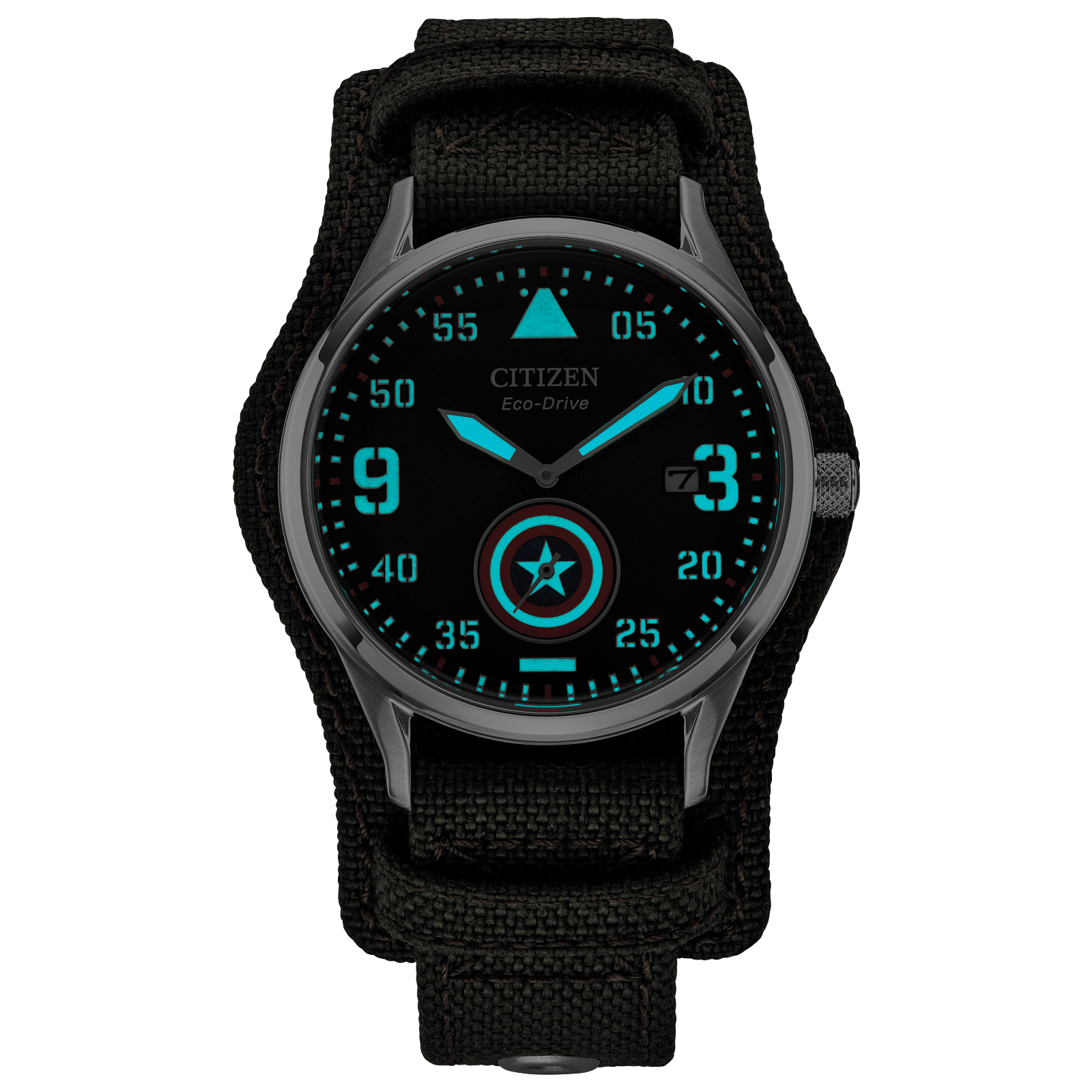 Reloj Citizen Negro Captain America Forever Marvel  BV1140-00W | Elegancia relojería
