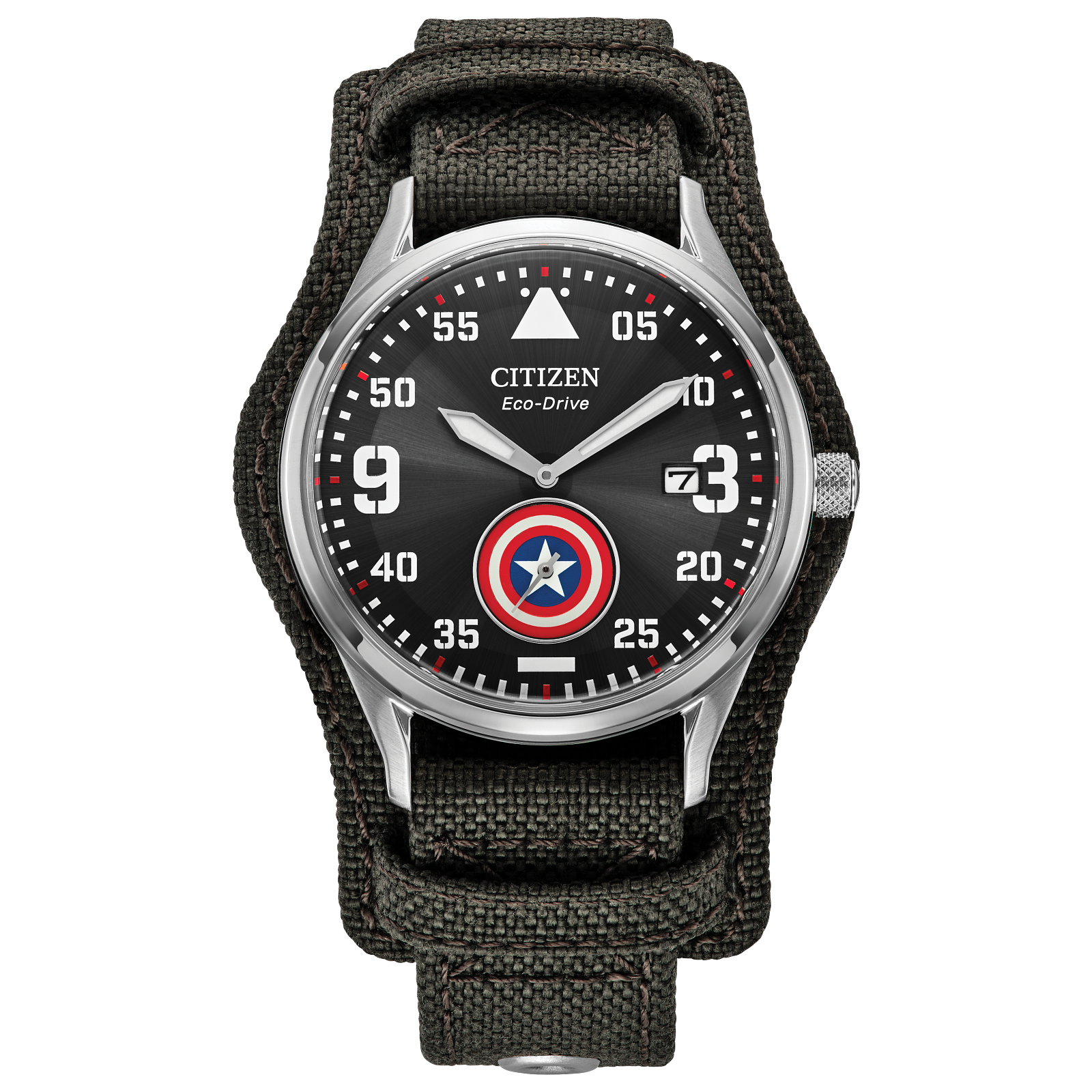 Reloj Citizen Negro Captain America Forever Marvel  BV1140-00W | Elegancia relojería