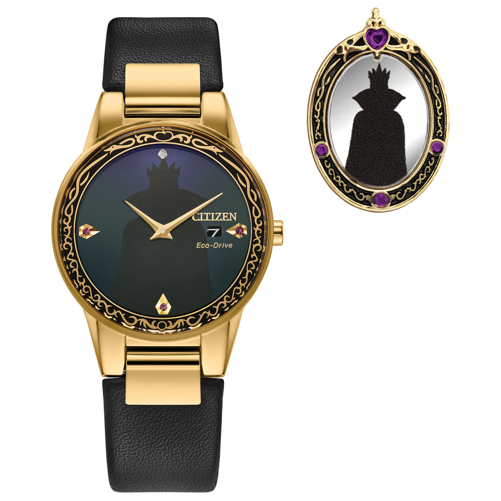 Reloj Citizen Negro Evil Queen Shadow Disney Villains Boxed Set  GA1082-46W | Elegancia relojería