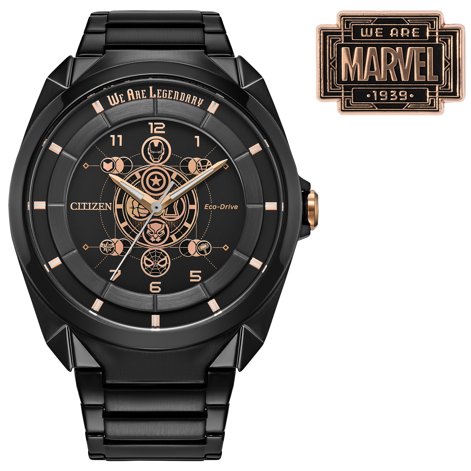 Reloj Citizen Negro Legends 85th Anniversary Marvel Boxed Set  AW2085-61W | Elegancia relojería