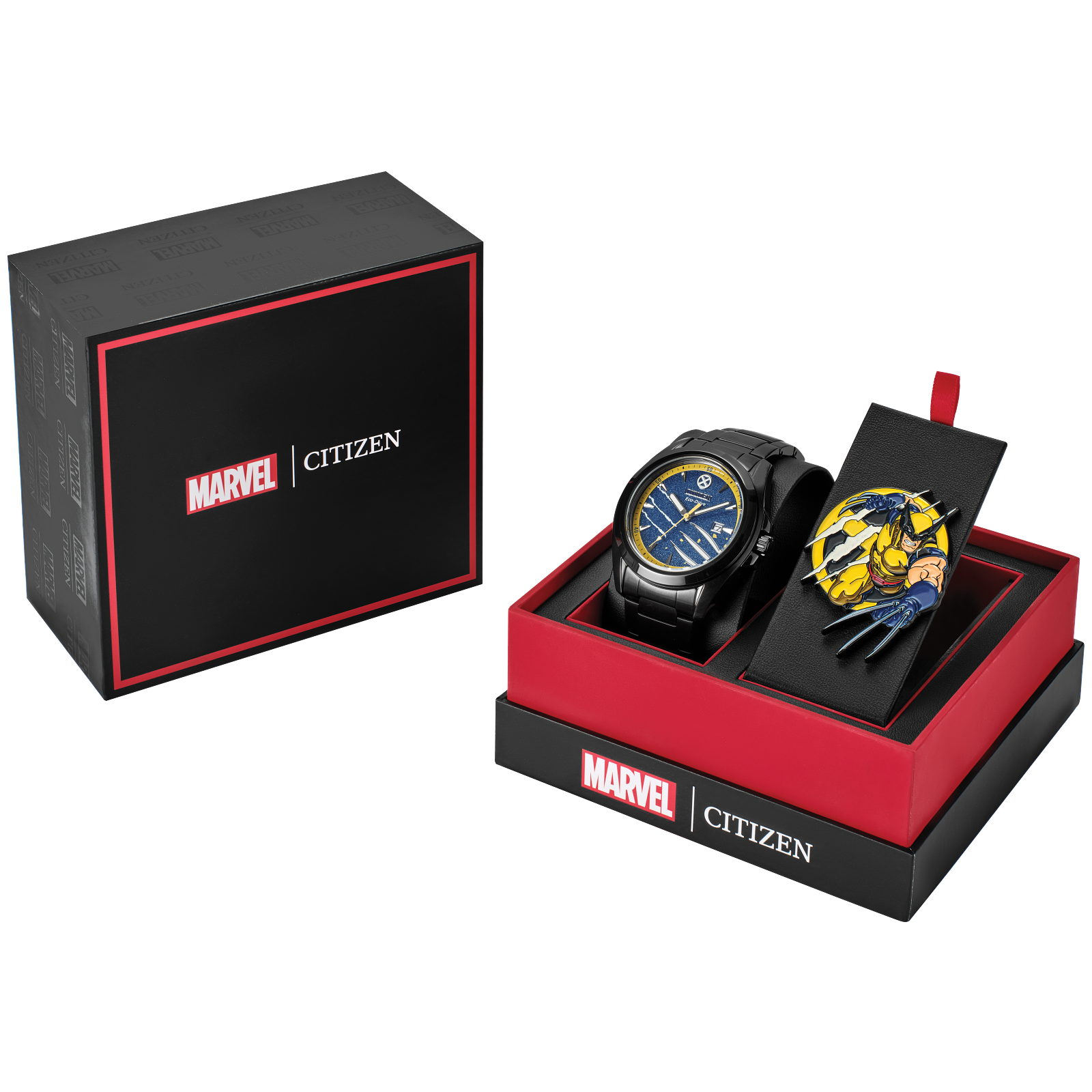 Reloj Citizen Azul Wolverine Marvel Boxed Set  AW1435-66W | Elegancia relojería