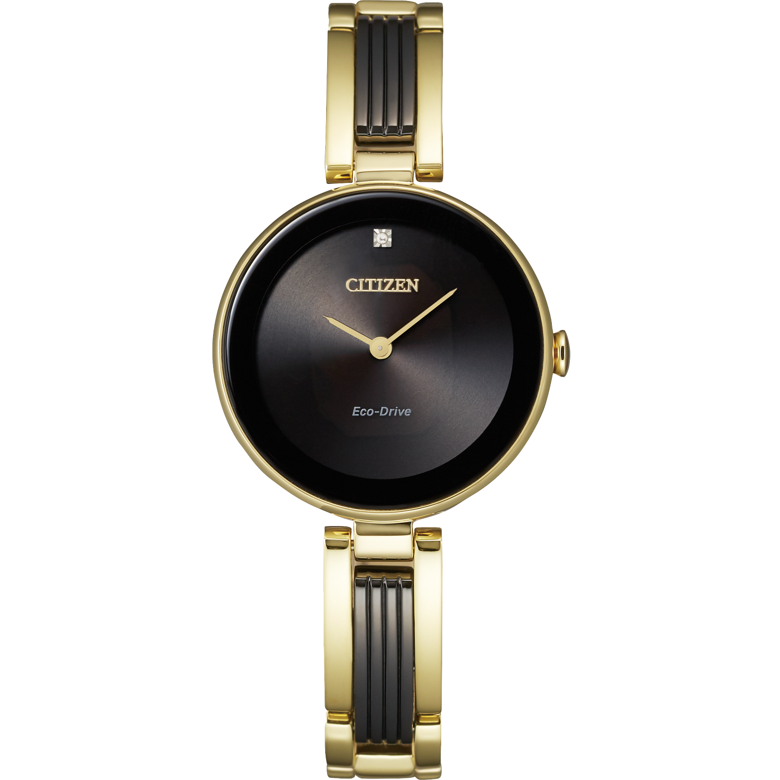 Reloj Citizen Axiom Brazalete dorado con diamante para dama con Eco-Drive y caja de 32 MM | Elegancia Relojeria