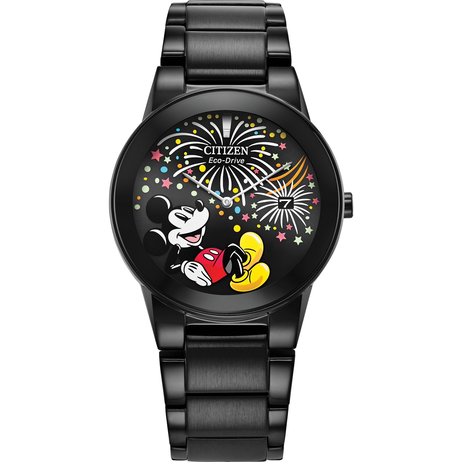 Reloj Citizen Negro Mickey Fiesta Disney  AU1095-57W | Elegancia relojería