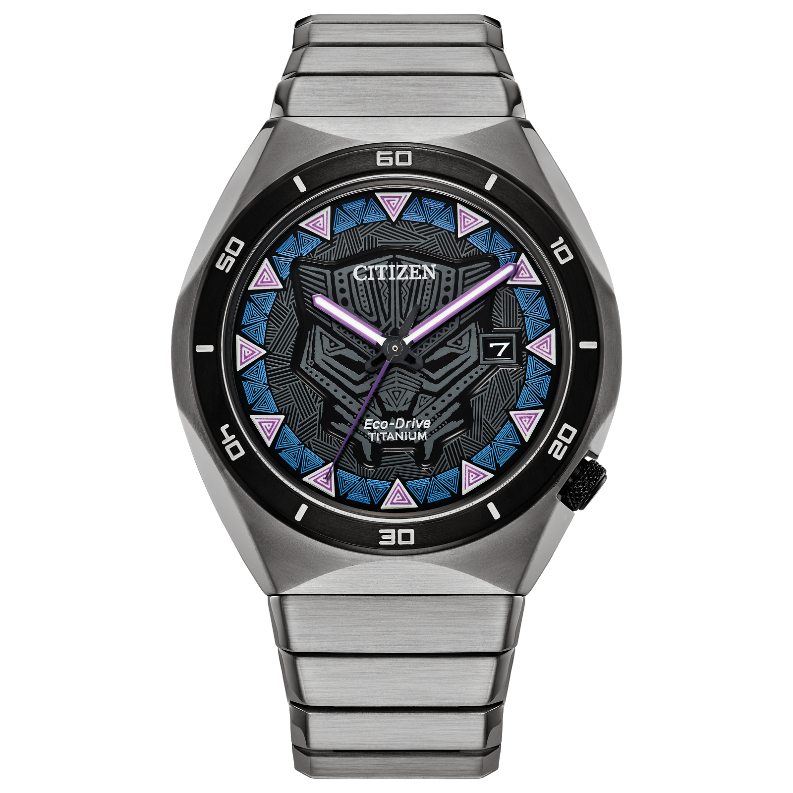 Reloj Citizen Negro Black Panther Marvel  AW1668-50W | Elegancia relojería