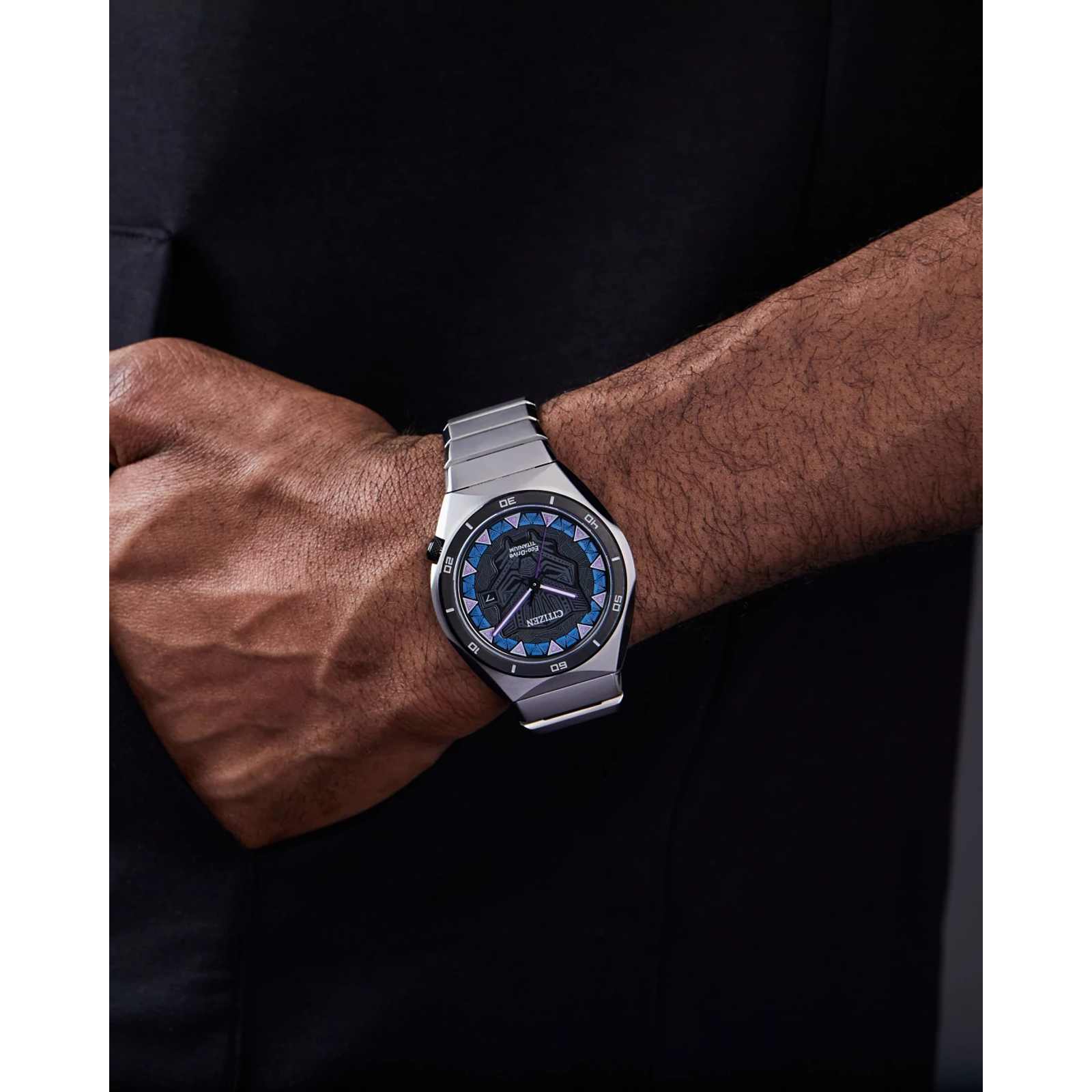 Reloj Citizen Negro Black Panther Marvel  AW1668-50W | Elegancia relojería