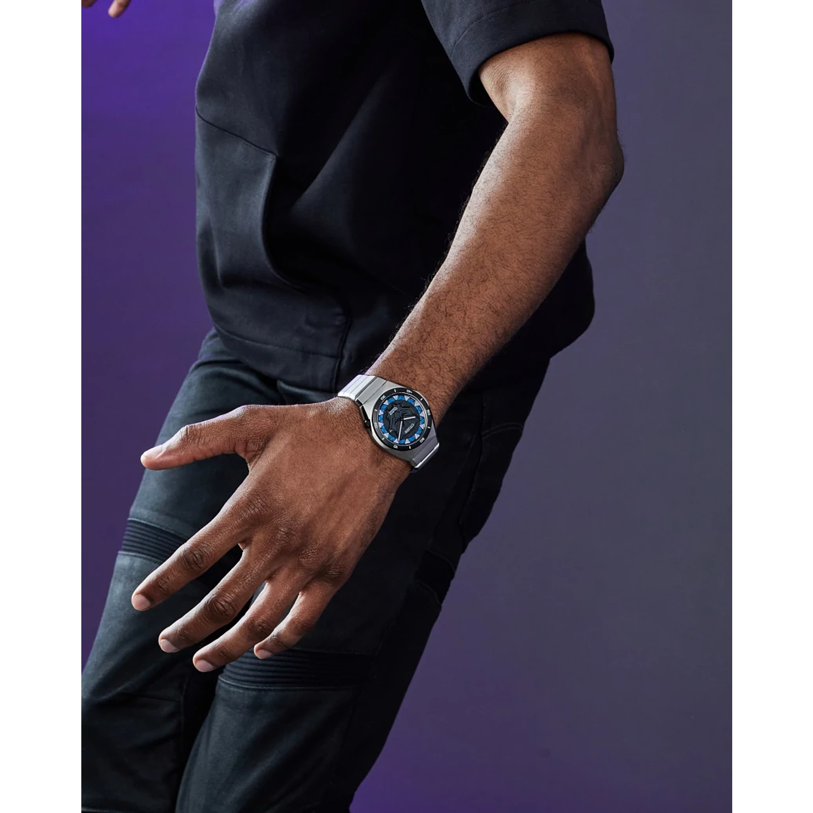 Reloj Citizen Negro Black Panther Marvel  AW1668-50W | Elegancia relojería