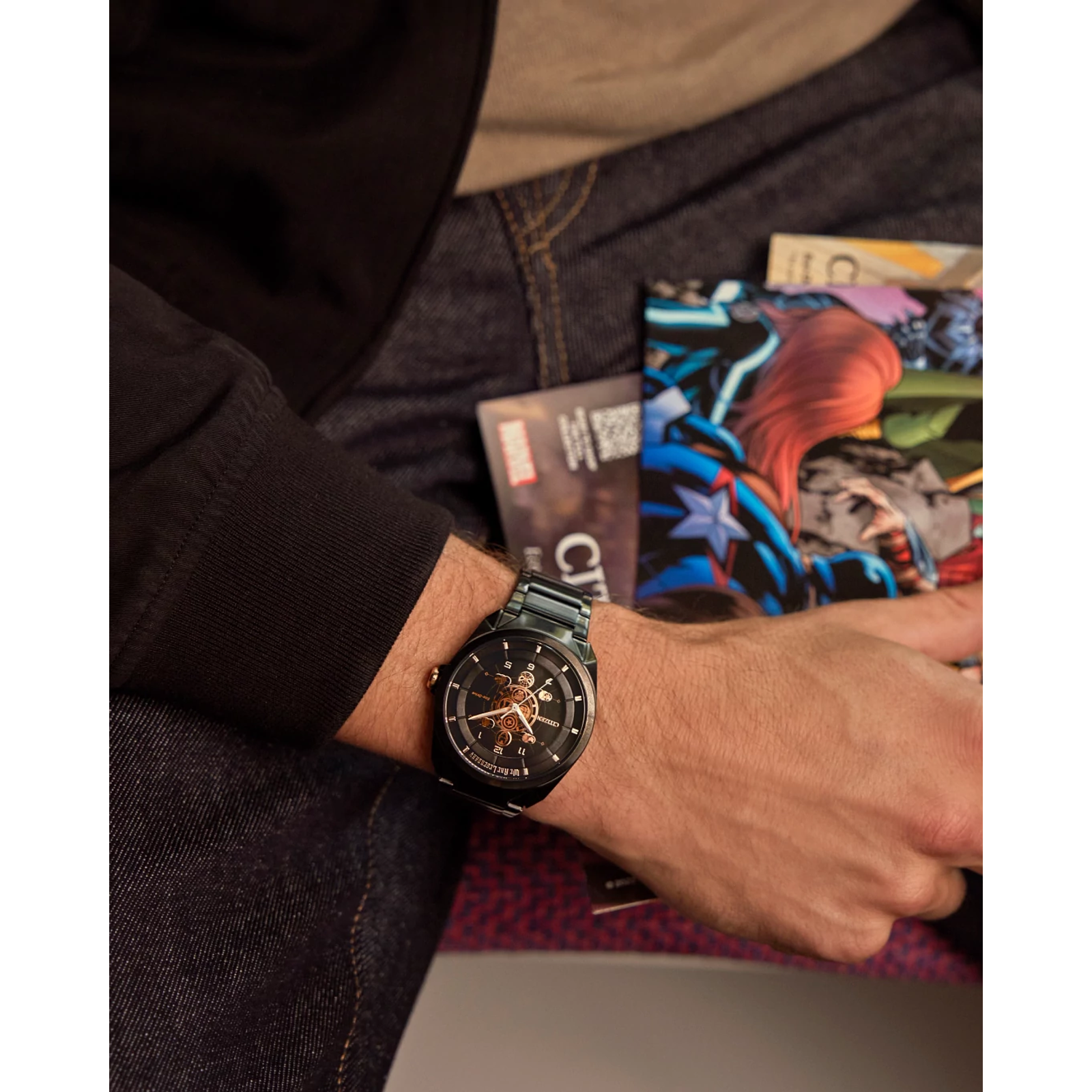 Reloj Citizen Negro Legends 85th Anniversary Marvel Boxed Set  AW2085-61W | Elegancia relojería