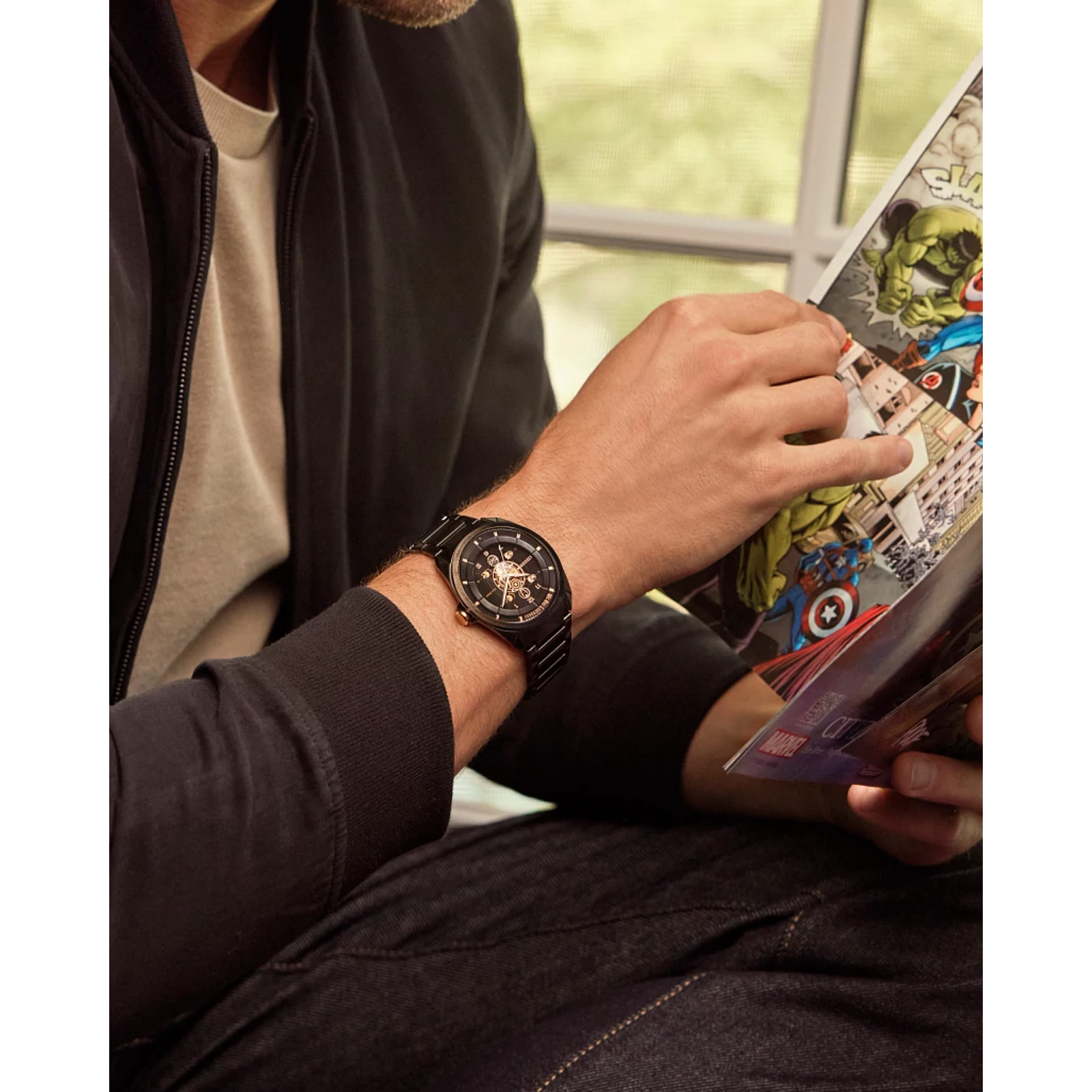 Reloj Citizen Negro Legends 85th Anniversary Marvel Boxed Set  AW2085-61W | Elegancia relojería