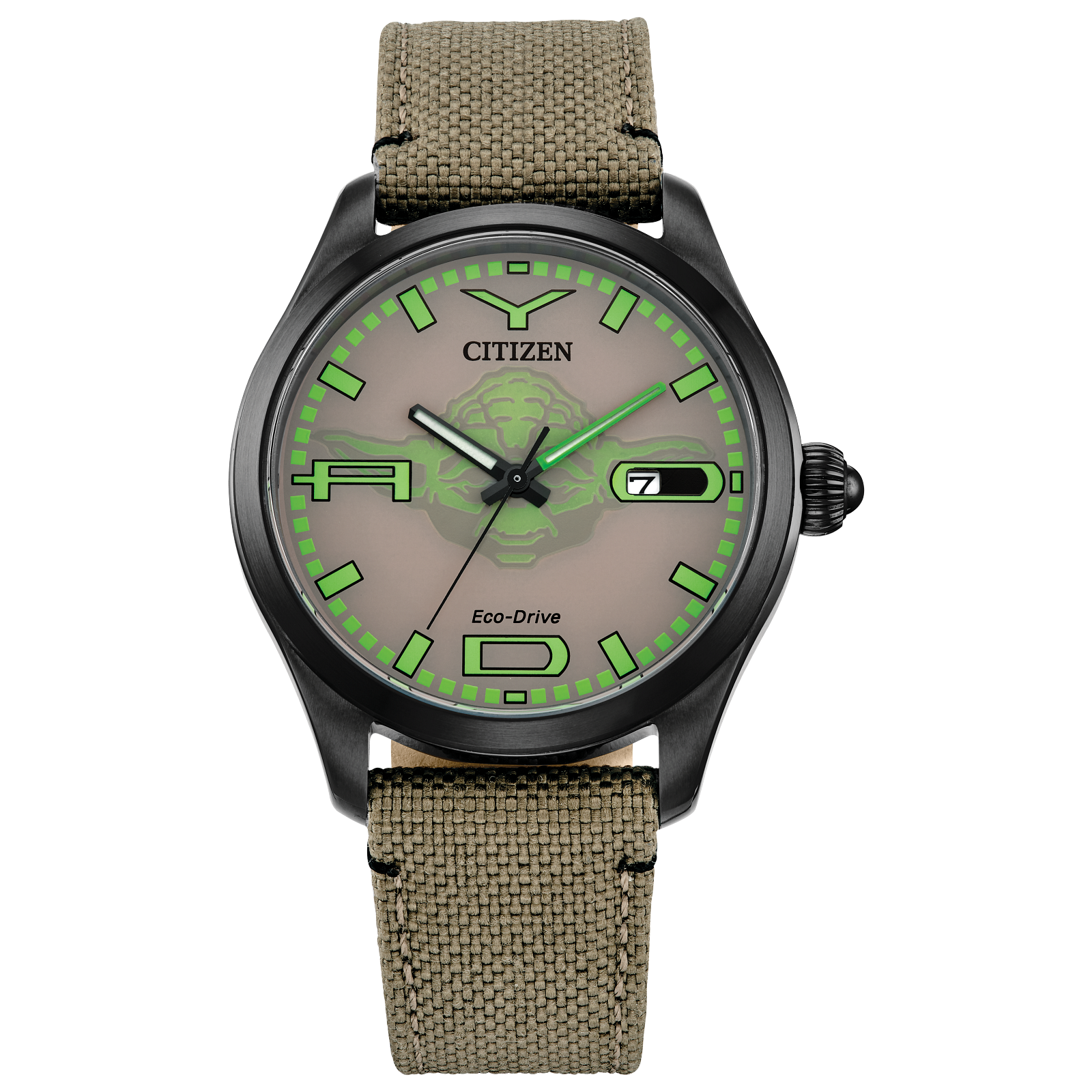 Reloj Citizen Maestro Yoda Dial arena edición especial Star Wars para caballero con Eco-Drive  BM6839-06W | Elegancia Relojeria