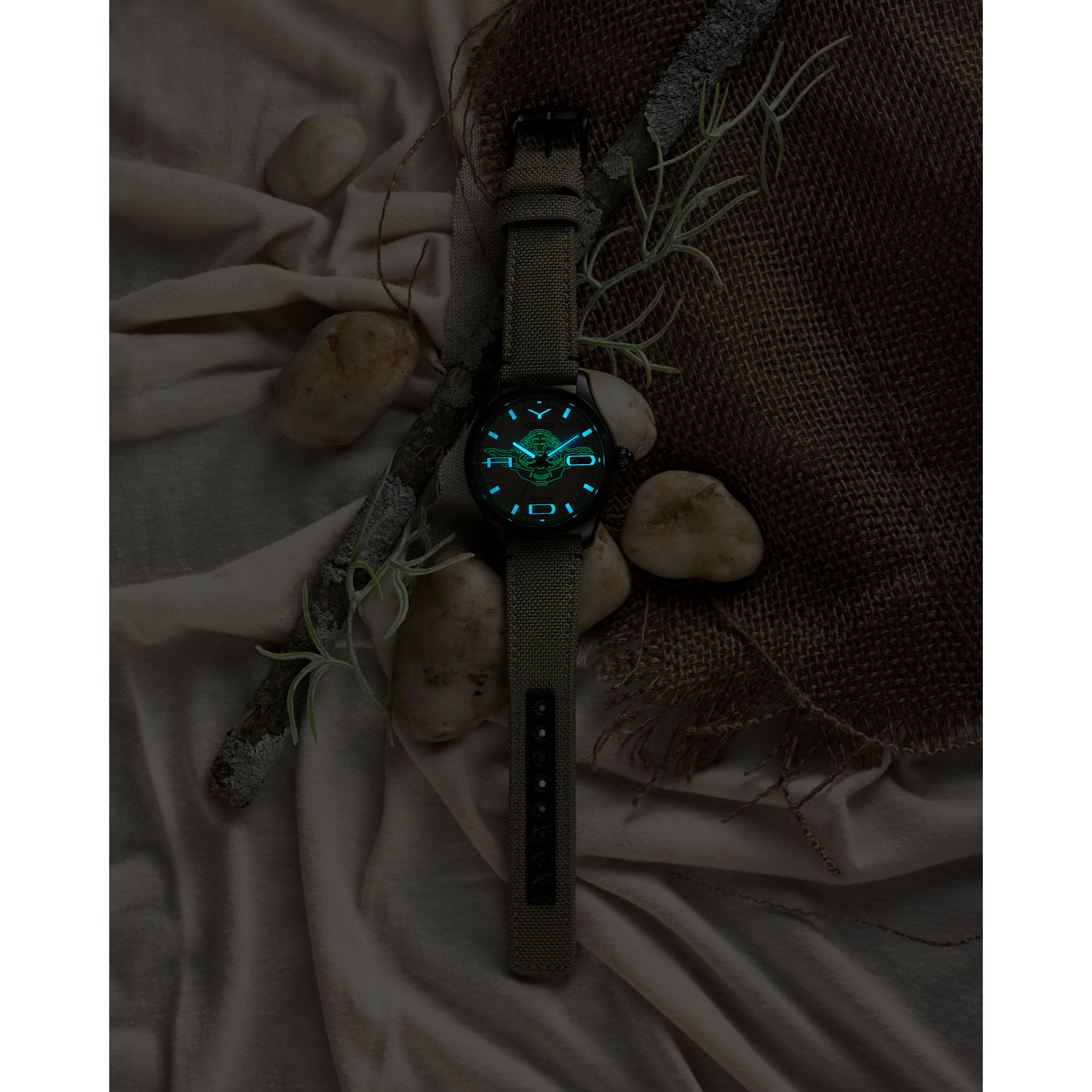 Reloj Citizen Maestro Yoda Dial arena edición especial Star Wars para caballero con Eco-Drive  BM6839-06W | Elegancia Relojeria
