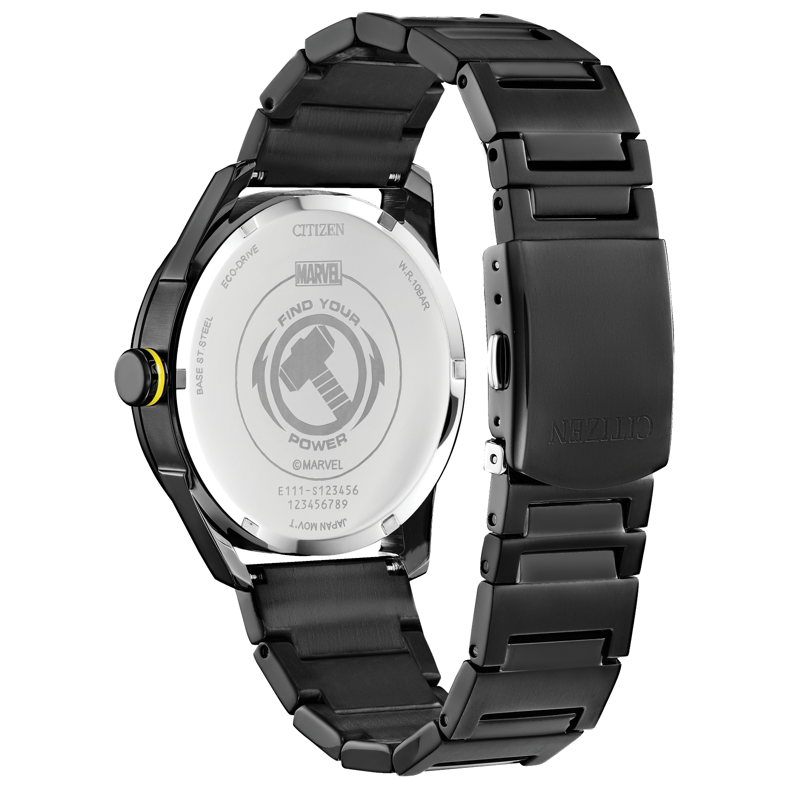 Reloj Citizen Negro Thor Marvel  BM6987-50W | Elegancia relojería