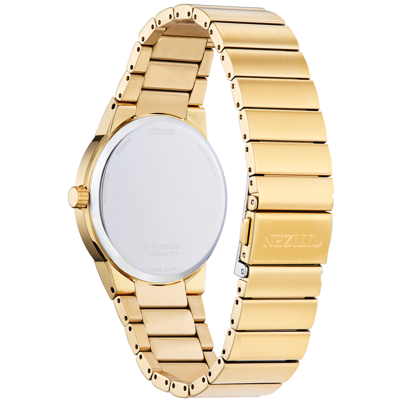 Reloj Citizen Axiom Dorado con dial negro para Dama Eco-Drive de acero inoxidable caja de 32 MM | Elegancia Relojeria