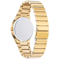 Reloj Citizen Axiom Dorado con dial negro para Dama Eco-Drive de acero inoxidable caja de 32 MM | Elegancia Relojeria