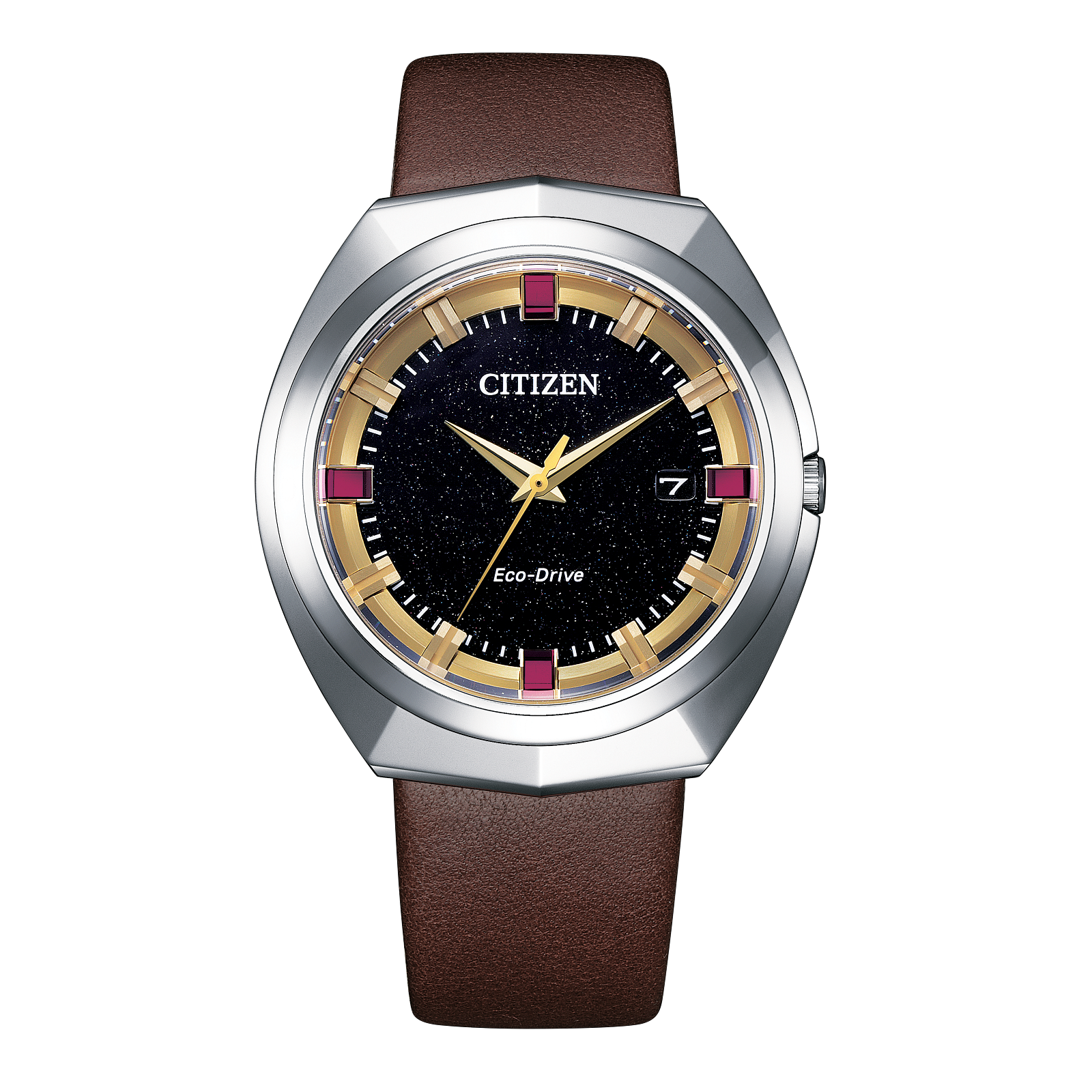 Reloj Citizen Eco-Drive 365 Dial negro correa de piel caja de 42.5 MM con cristal de zafiro antireflejante BN1014-55E | Elegancia Relojería