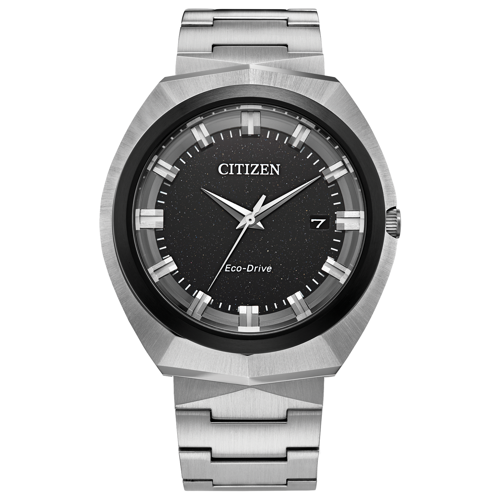 Reloj Citizen Eco-Drive 365 Dial negro con caja de 42.5 MM con cristal de zafiro antireflejante BN1014-55E | Elegancia Relojería