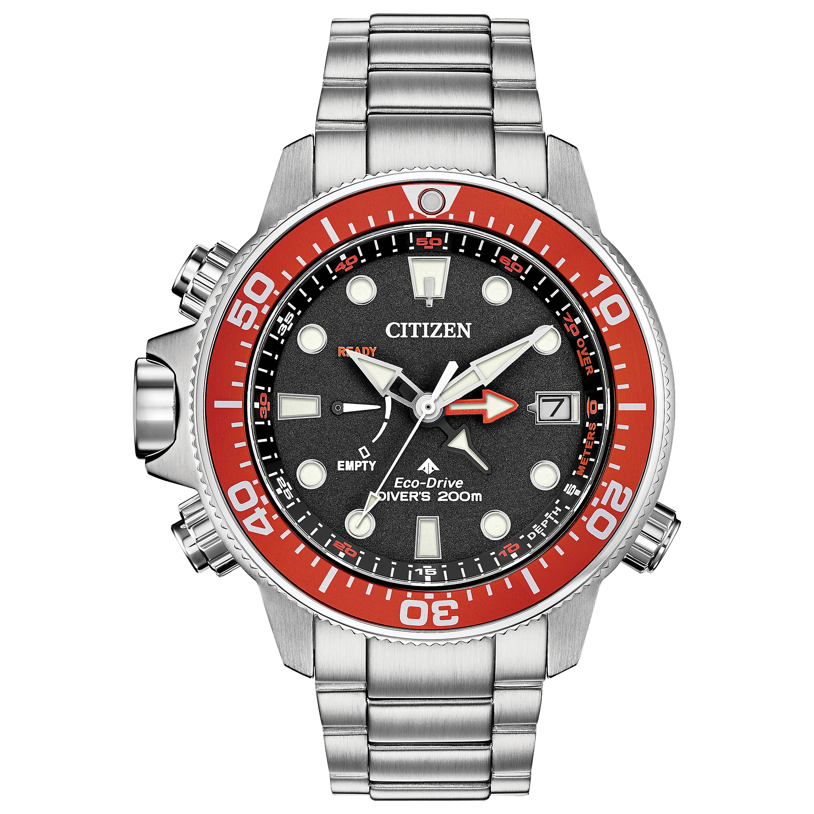 Reloj Citizen Promaster Aqualand Dial negro con cronógrafo Eco-drive y cristal de zafiro CB5841-05E | Elegancia Relojeria