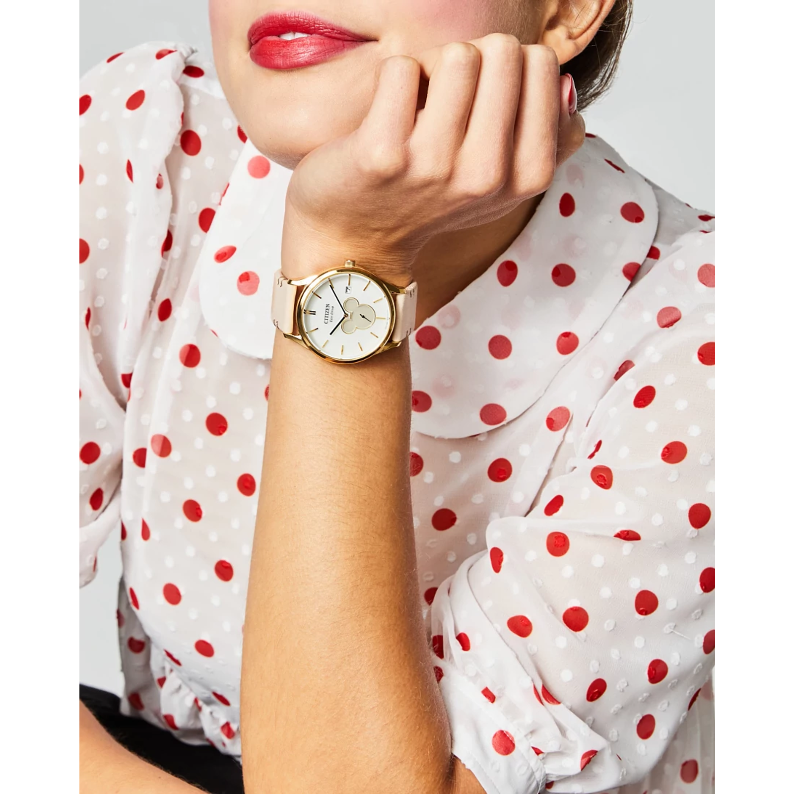 Reloj Citizen Plateado Mickey Shadow Disney  BV1132-08W | Elegancia relojería