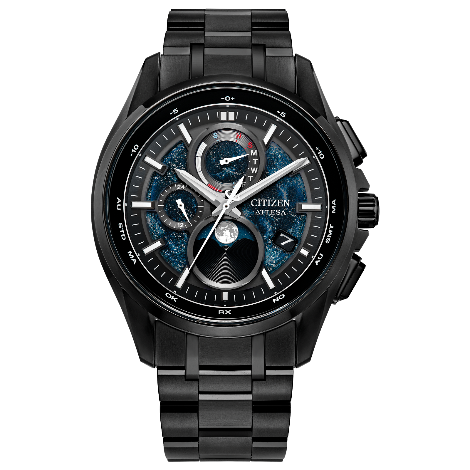Reloj Citizen Attesa Haruto-R Lunar color negro para caballero de edición limitada y caja de 41.5 MM | Elegancia relojeria