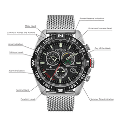Reloj Citizen Promaster Navihawk A-T Cronómetraje Atómico  CB5840-59E | Elegancia relojería
