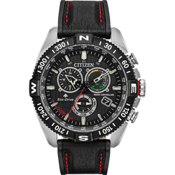 Reloj Citizen Promaster Navihawk A-T Dial negro con cronógrafo Eco-drive y cristal de zafiro CB5841-05E | Elegancia Relojeria