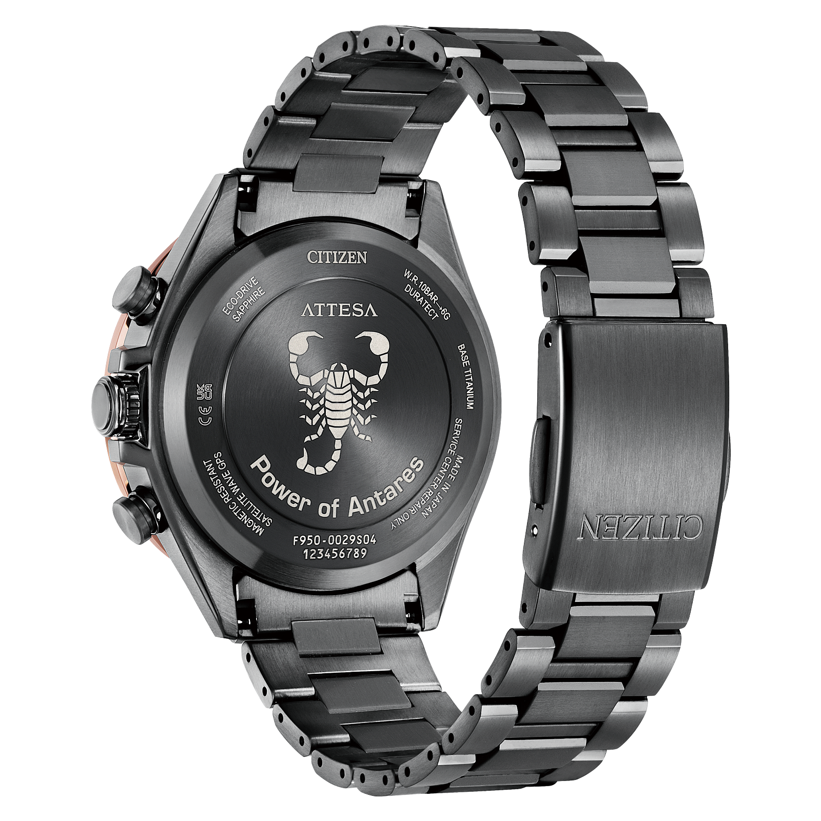 Reloj Citizen Attesa Antares Satellite Wave para caballero con caja de 44 MM | Elegancia Relojeria