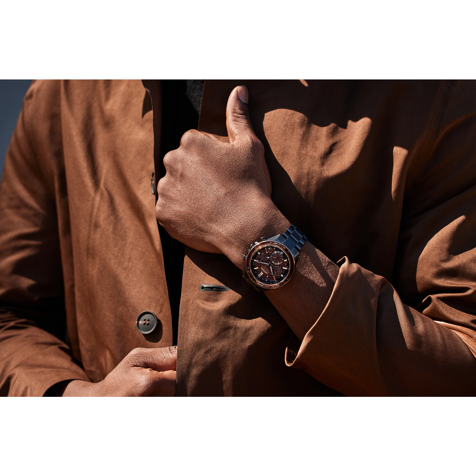 Reloj Citizen Attesa Antares Satellite Wave para caballero con caja de 44 MM | Elegancia Relojeria