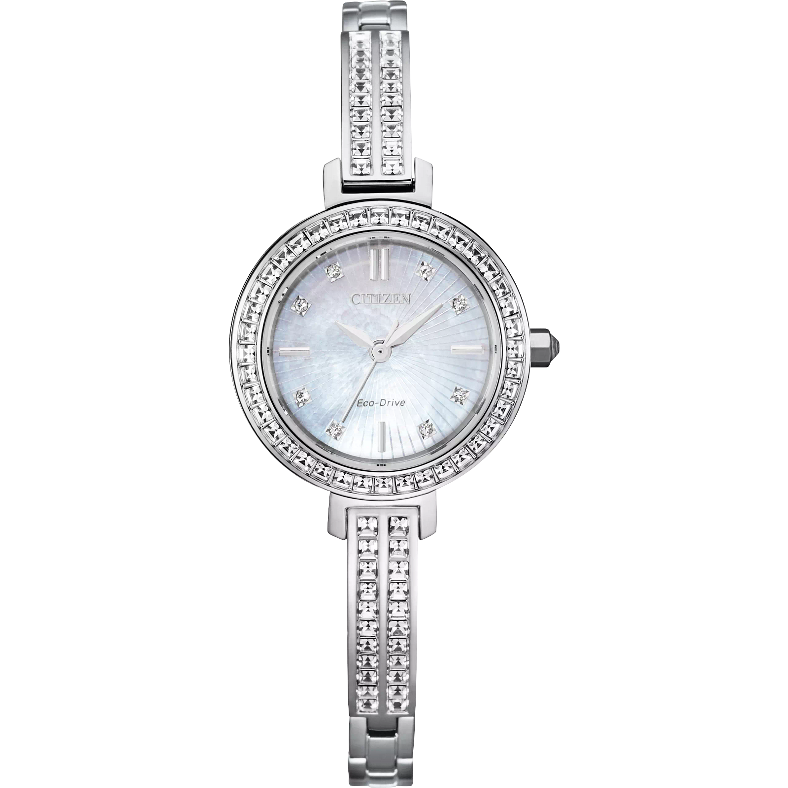 Reloj Citizen Blanco Silhouette Cristales EM0860-51D | Elegancia relojería