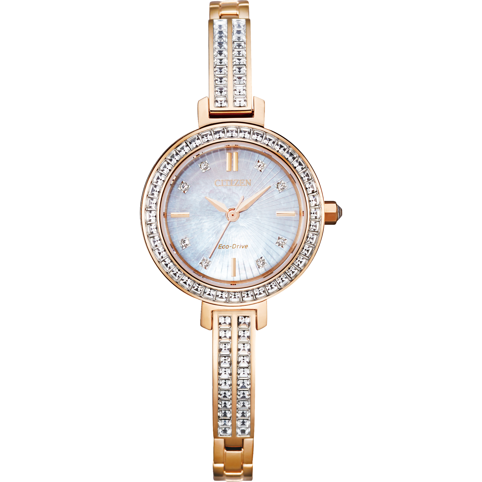 Reloj Citizen Blanco Silhouette Cristales EM0863-53D | Elegancia relojería