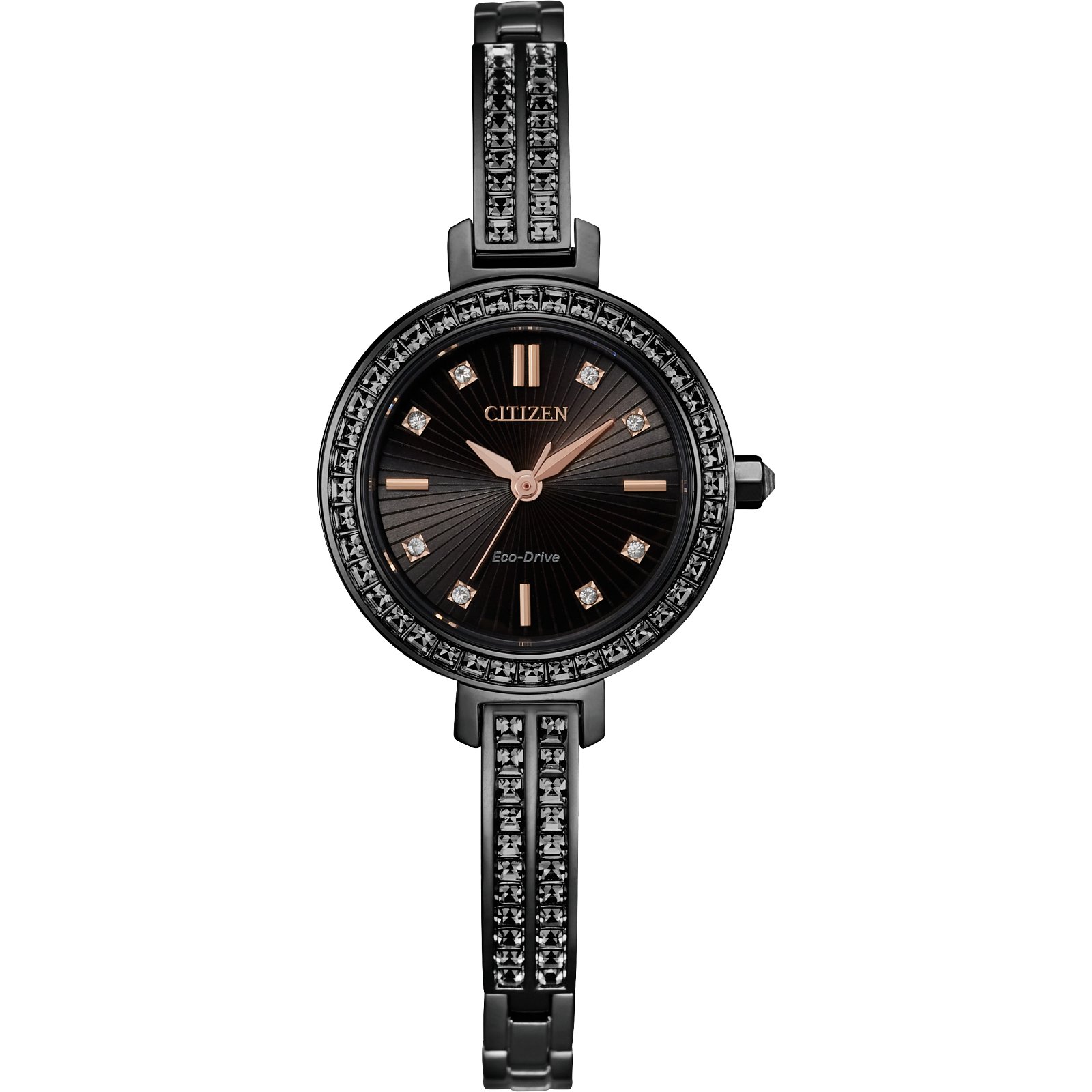 Reloj Citizen Negro Silhouette Cristales EM0865-58E | Elegancia relojería