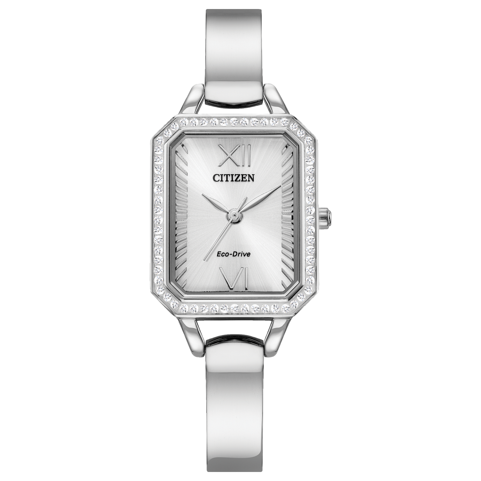 Reloj Citizen Plateado Silhouette Cristales EM0980-50A | Elegancia relojería