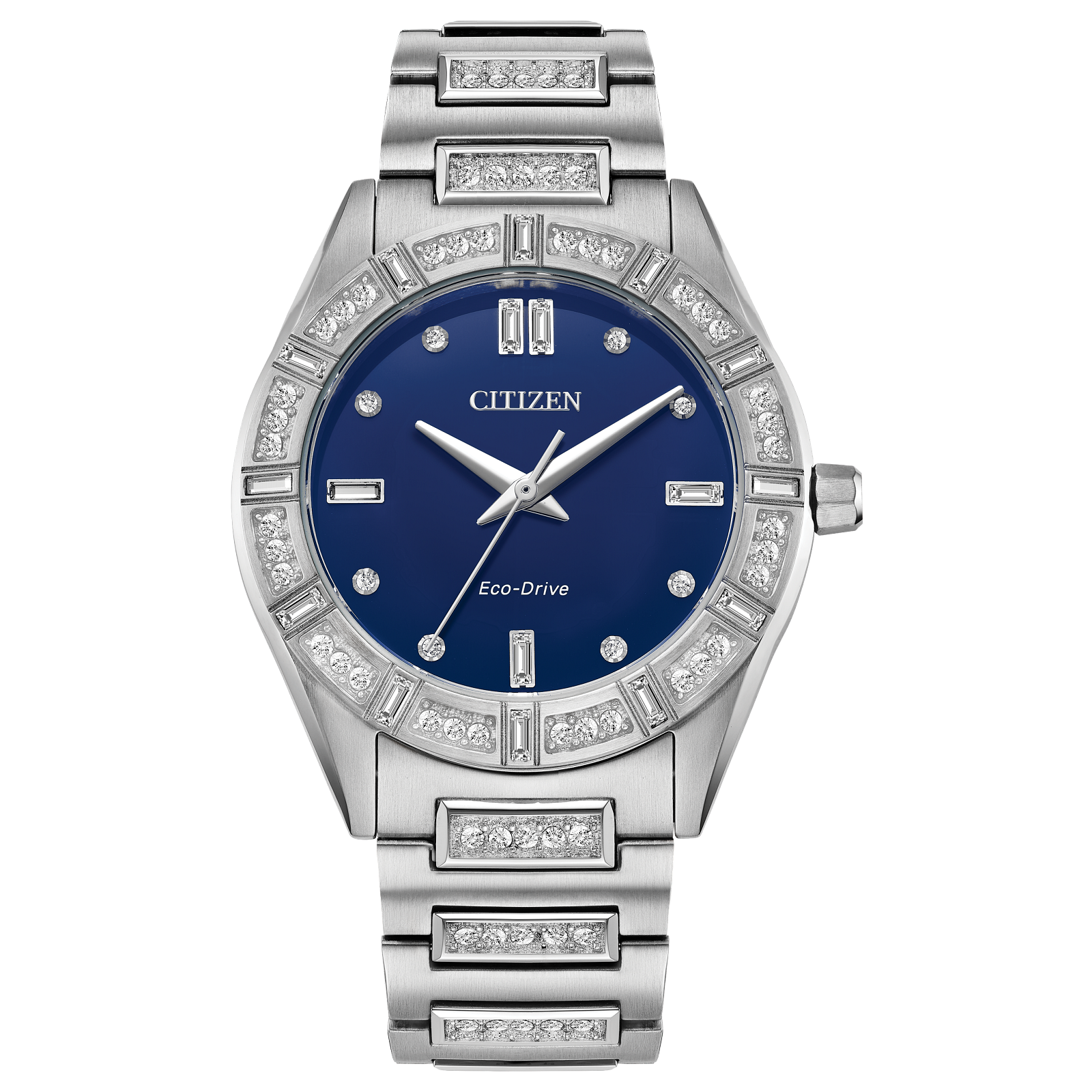 Reloj Citizen Azul Silhouette Cristales EM1020-57L | Elegancia relojería