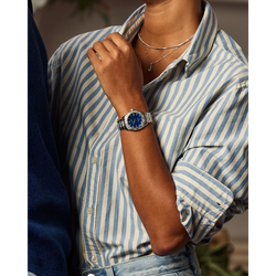 Reloj Citizen Azul Silhouette Cristales EM1020-57L | Elegancia relojería