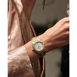 Reloj Citizen Beige Silhouette Cristales EM1022-51D | Elegancia relojería