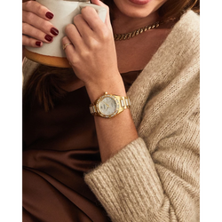 Reloj Citizen Beige Silhouette Cristales EM1022-51D | Elegancia relojería