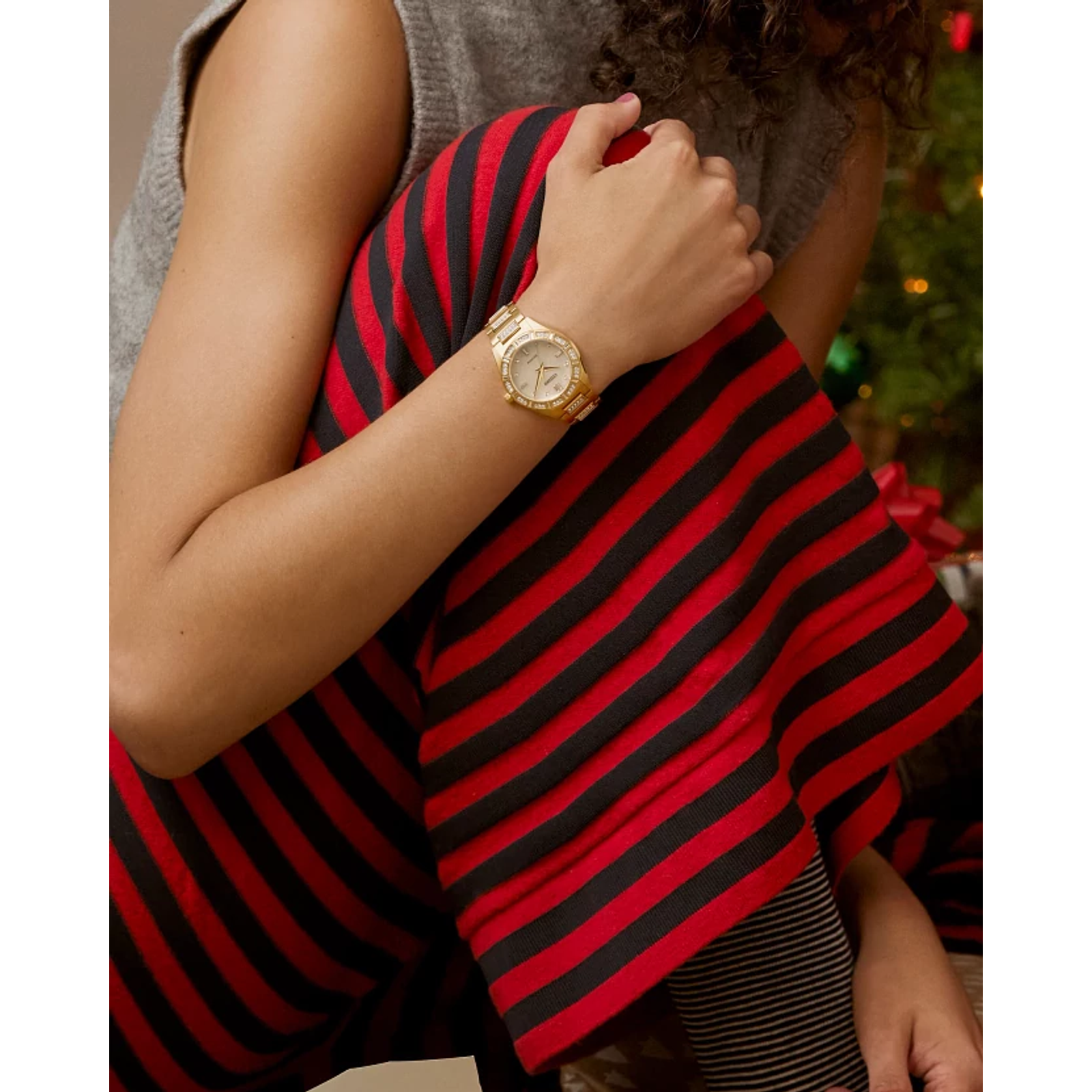 Reloj Citizen Beige Silhouette Cristales EM1022-51D | Elegancia relojería