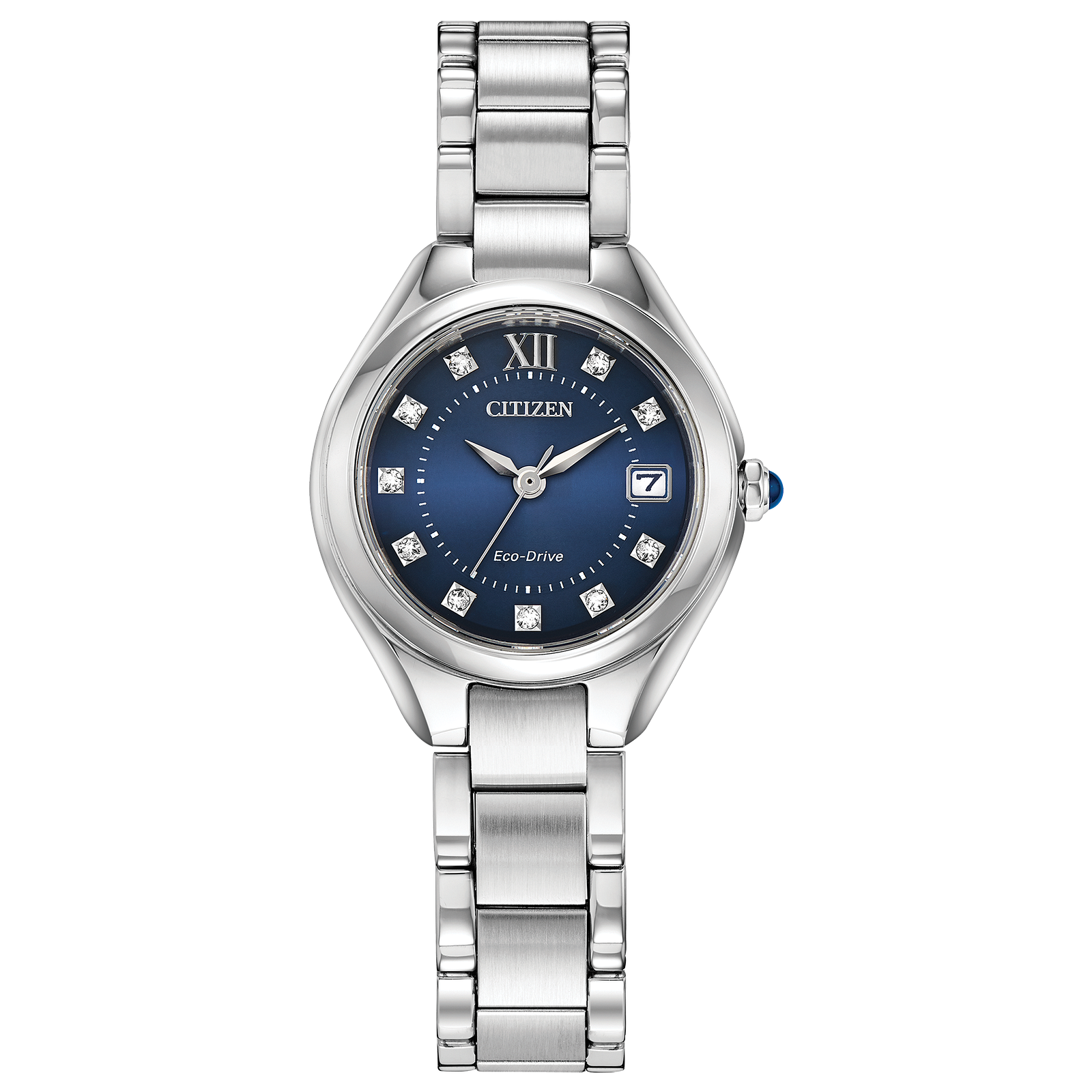 Reloj Citizen Azul Silhouette Cristales EW2540-83L | Elegancia relojería