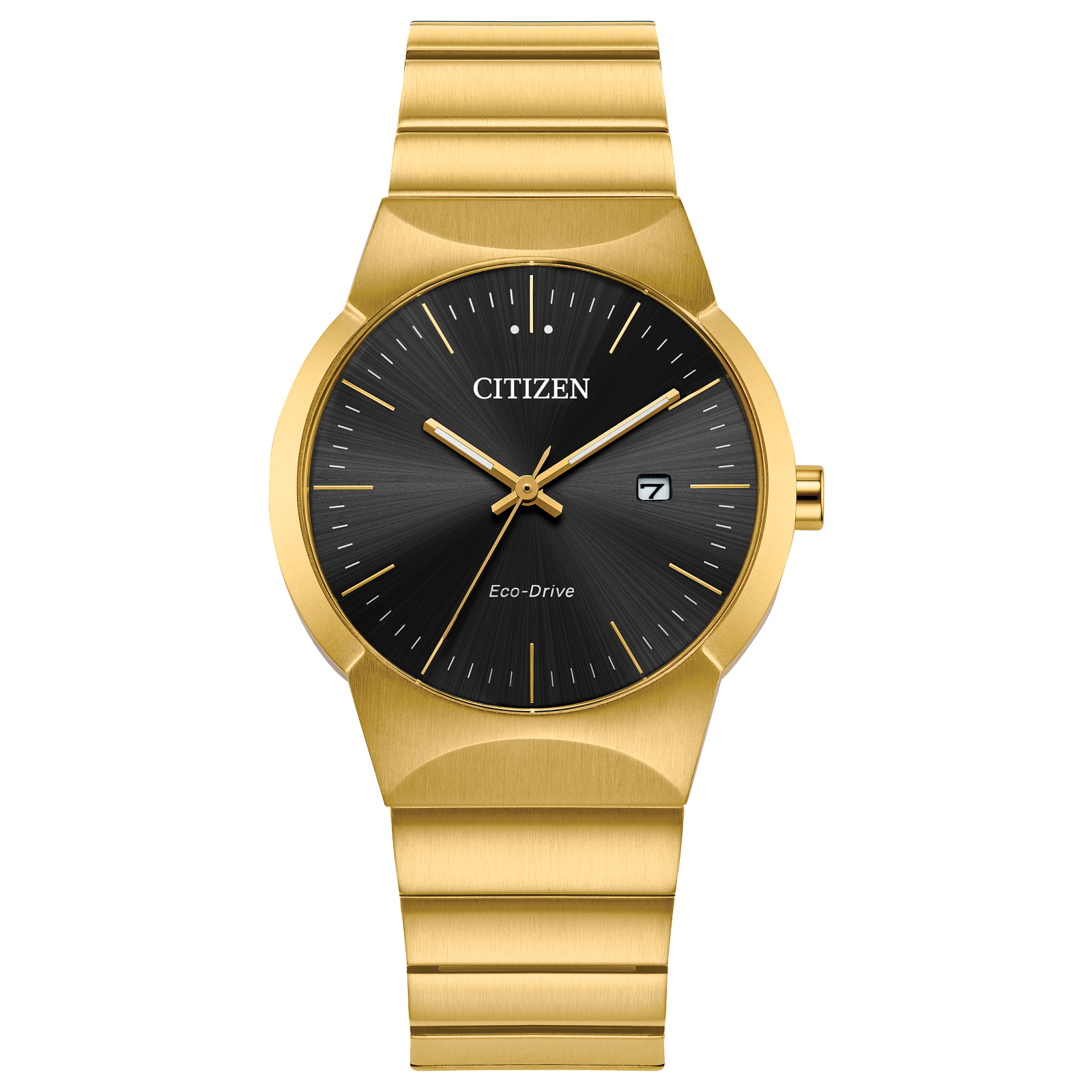 Reloj Citizen Axiom Dorado con dial negro para Dama Eco-Drive de acero inoxidable caja de 32 MM | Elegancia Relojeria