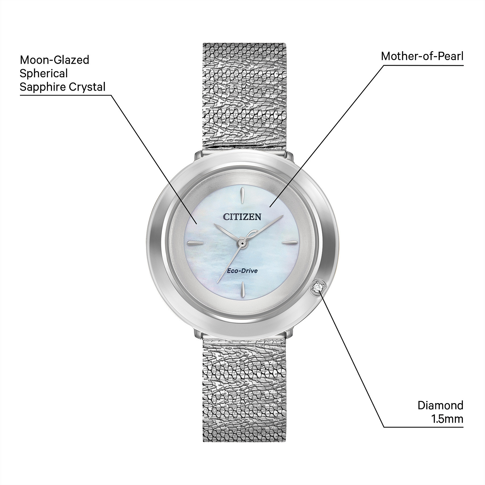 Reloj Citizen Blanco Citizen L Ambiluna EM0640-58D