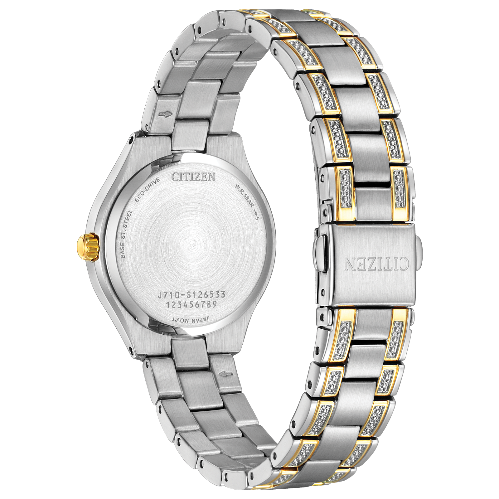 Reloj Citizen Azul marino Silhouette Cristales FE1234-50L | Elegancia relojería