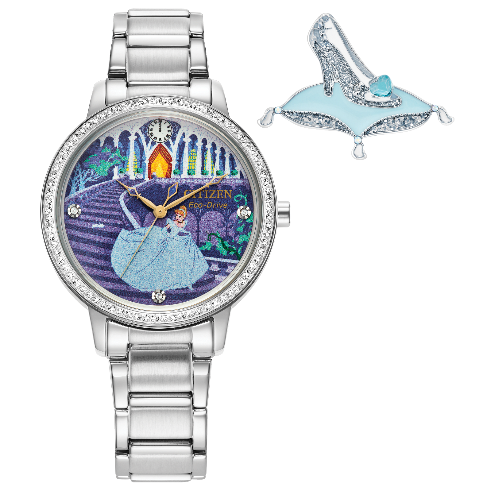 Reloj Citizen Azul Cinderella Disney Princess Boxed Set  FE7041-51W | Elegancia relojería