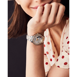 Reloj Citizen Plateado Mickey Crystal Disney  FE7044-52W | Elegancia relojería