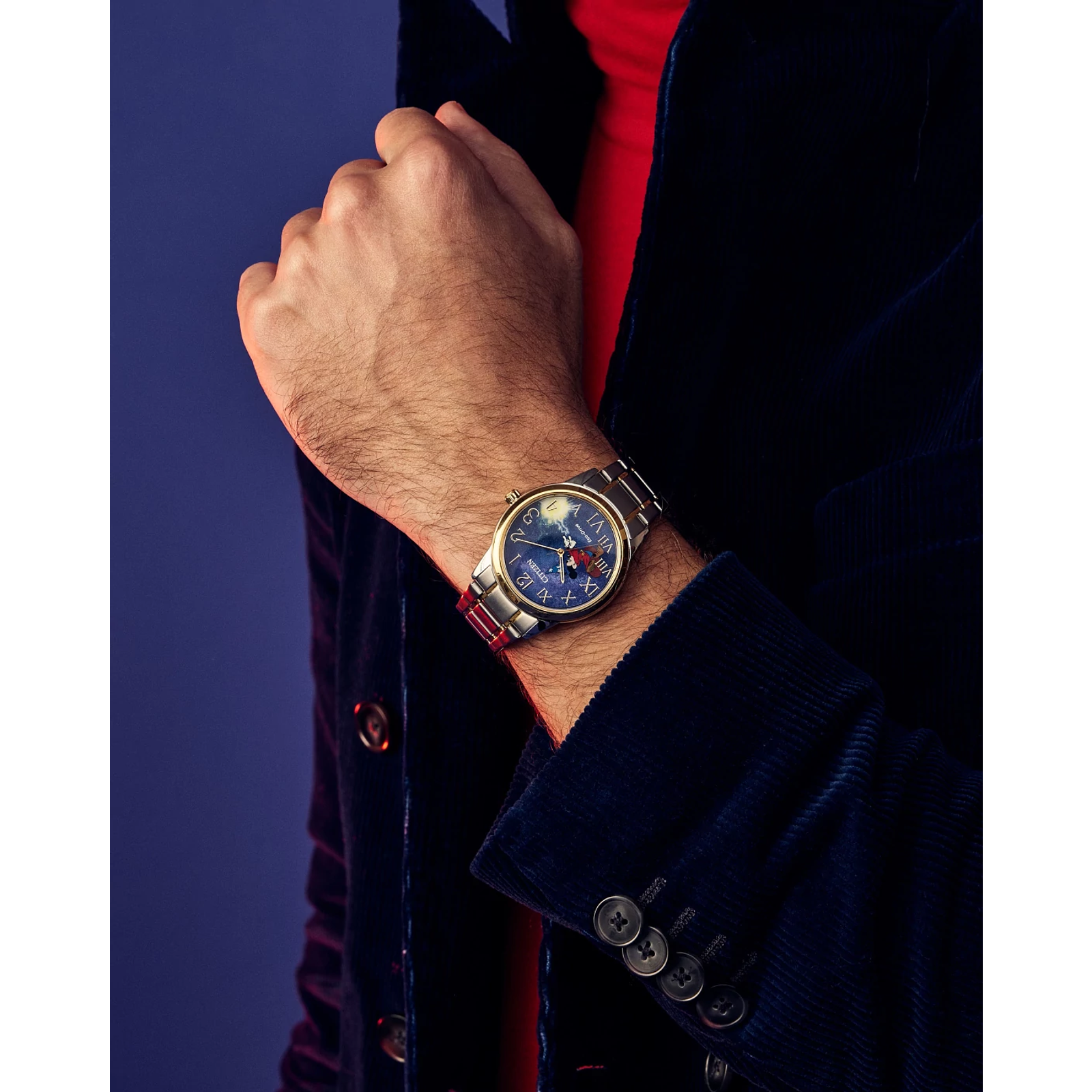 Reloj Citizen Azul Sorcerer's Apprentice Mickey Disney  FE7064-71W | Elegancia relojería