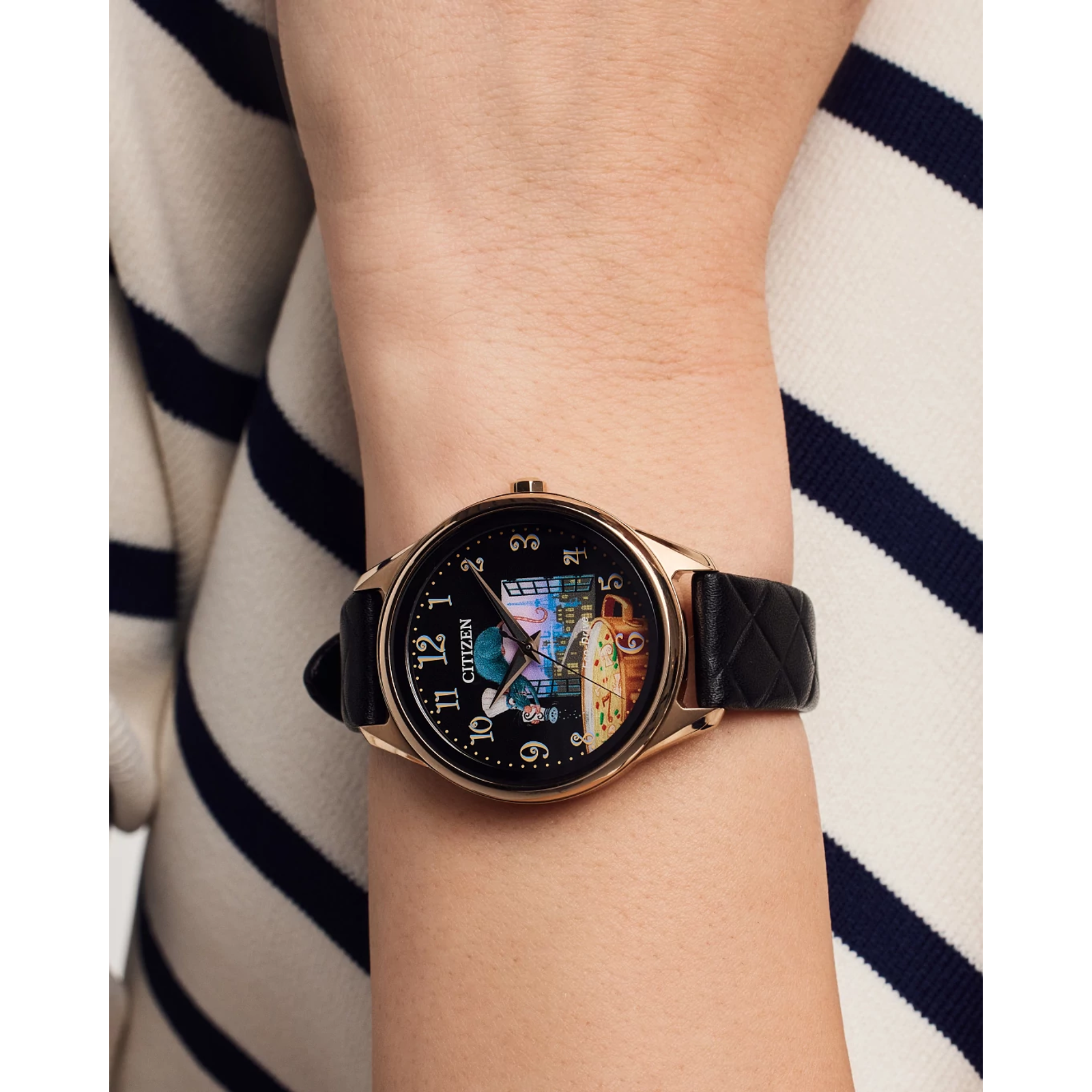 Reloj Citizen Negro Ratatouille Pixar  FE7103-04W | Elegancia relojería
