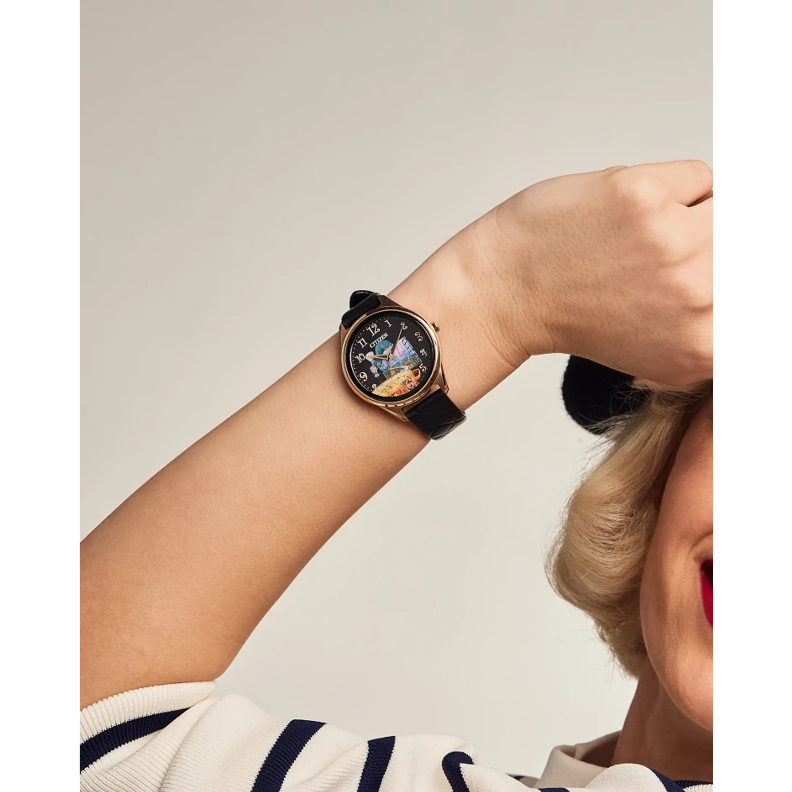 Reloj Citizen Negro Ratatouille Pixar  FE7103-04W | Elegancia relojería