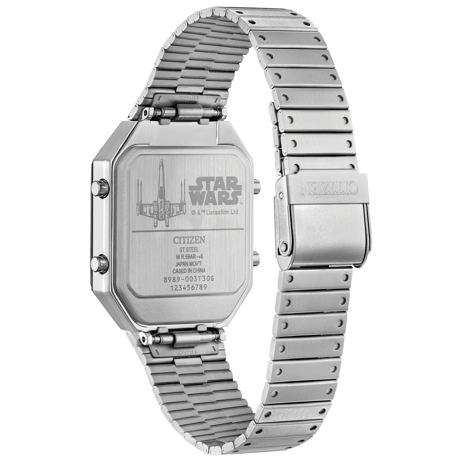 Reloj Citizen Rebel Pilot color plata edición especial Star Wars para caballero JG2131-51H | Elegancia Relojeria