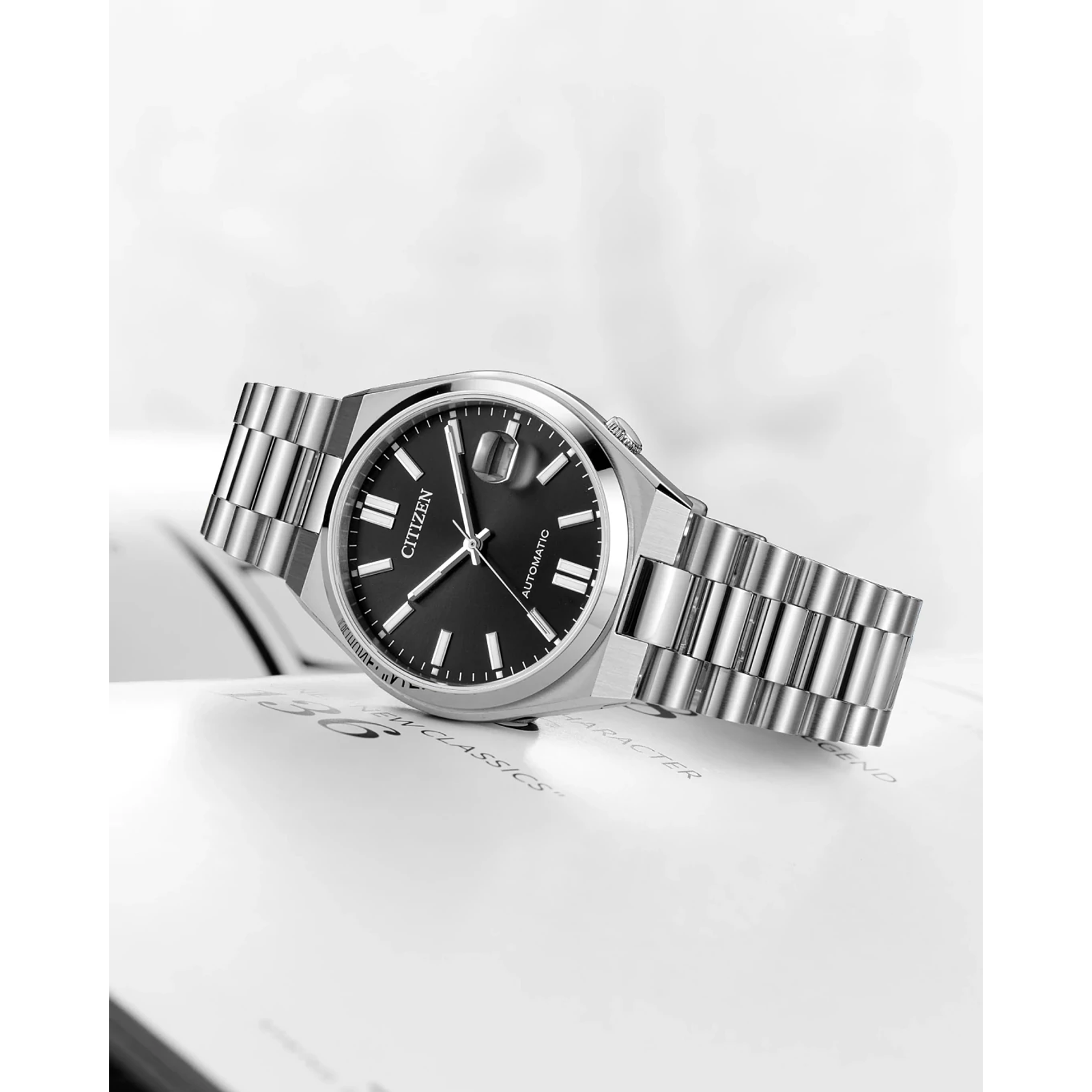 Reloj Citizen Tsuyosa dial negro automático con caja de 40 MM para caballero NJ0150-56E | Elegancia Relojería