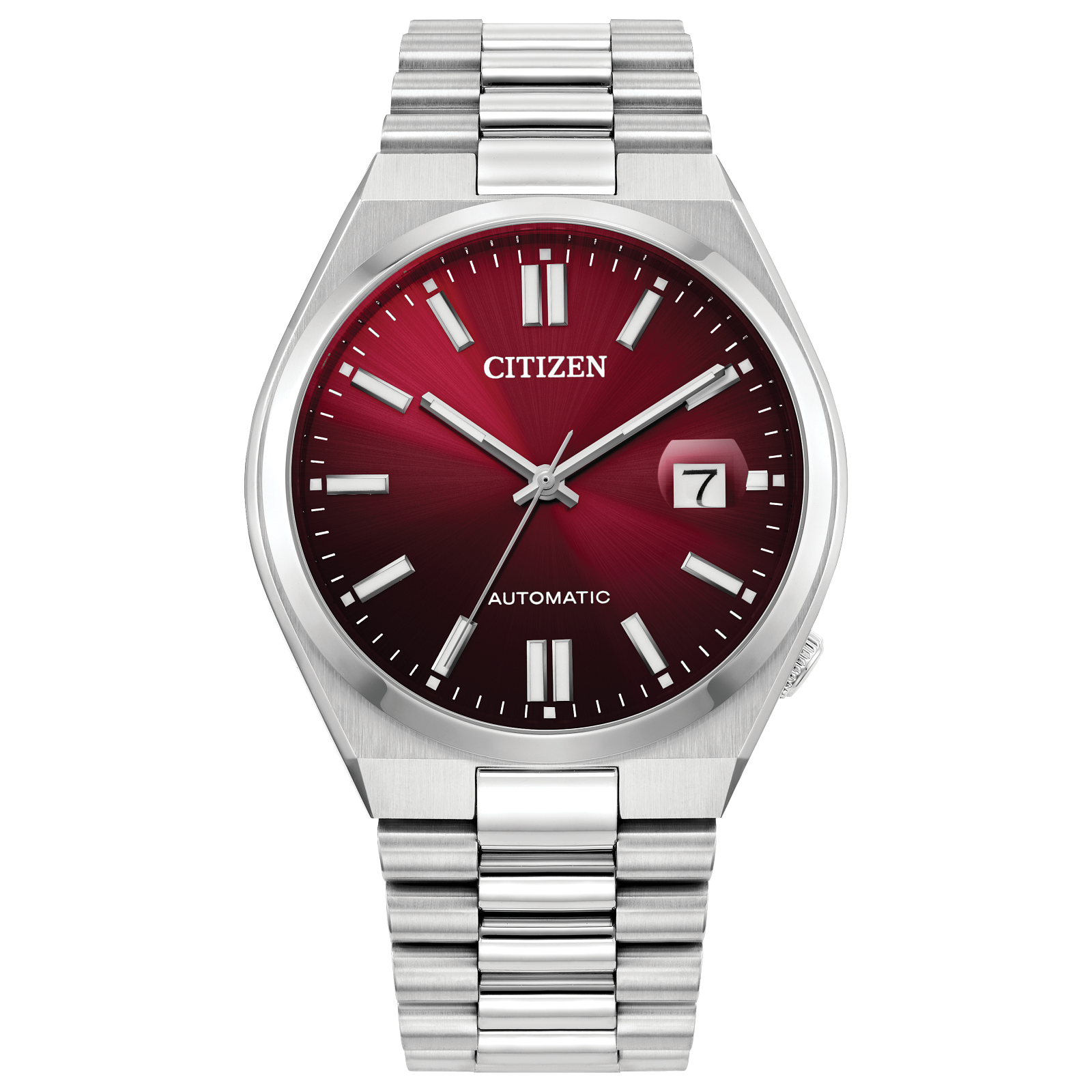 Reloj Citizen Tsuyosa dial rojo burdeos automático con caja de 40 MM para caballero NJ0150-56W | Elegancia Relojería
