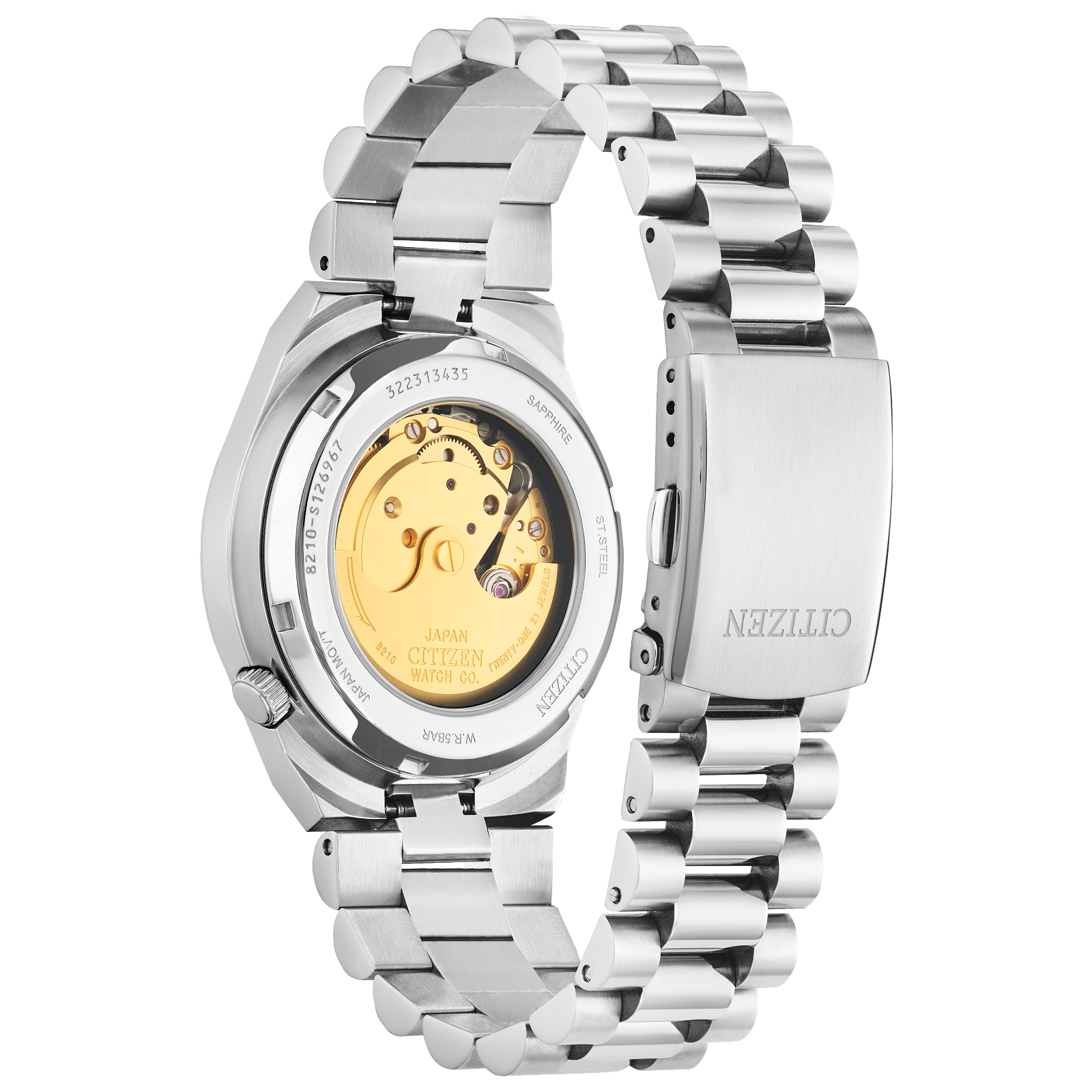 Reloj Citizen Tsuyosa con dial verde automático con caja de 40MM para caballero NJ0150-56X | Elegancia Relojería