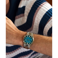 Reloj Citizen Tsuyosa con dial color turquesa caja de 40 MM automático para caballero | Elegancia Relojería